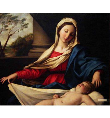 Madonna Worshiping The Sleeping Child
