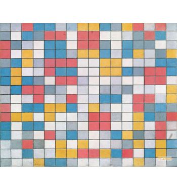 Checker Board Composition With Light Colours