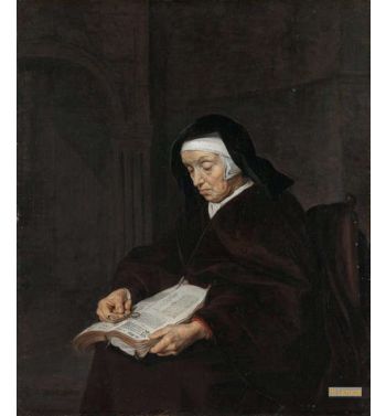 Old Woman Meditating C1661 63