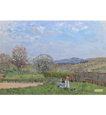 Children Playing In The Meadow
