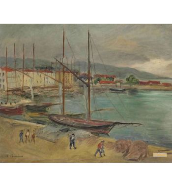 Saint Tropez, Tartane With Two Matters, 1926