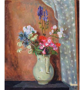 Delphiniums In A Cream Jug