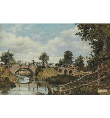 An Old Bridge At Hendon Middlesex Ca 1828