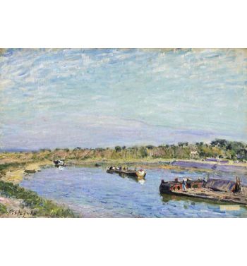 The Port Of Saint Mammes Le Matin 1885