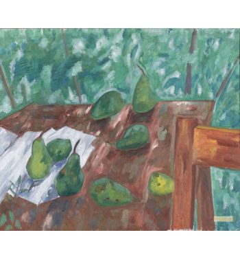 Still Life with Green Pears