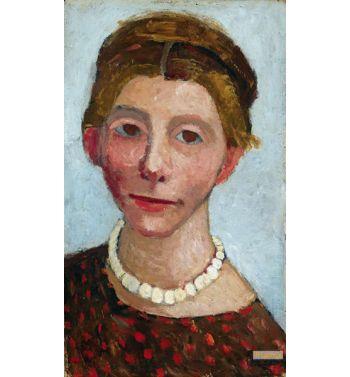 Self Portrait With White Pearl Necklace