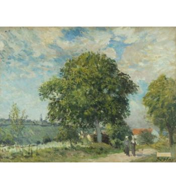 The Entrance To The Village c1880