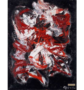 Tete Rouge sur Fond Noir