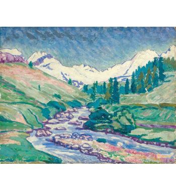 Early Summer Landscape In Upper Engandin
