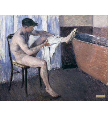 Man Drying His Leg