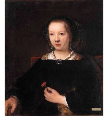 Young Woman With A Carnation