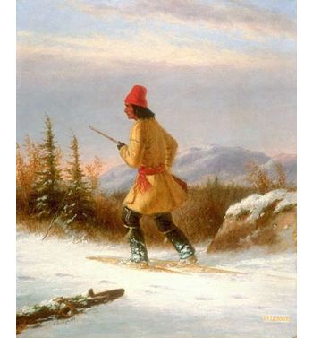 Hunter In Winter 1855 1865