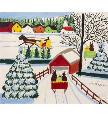Covered Bridge In Winter 3