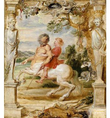 Centaur Chiron Educating The Youthful Achilles