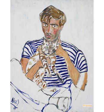 Hartley With A Cat 1969