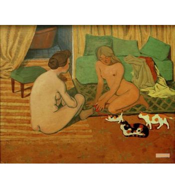 Nude Women With Cats