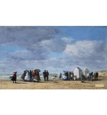 The Beach At Trouville 1865