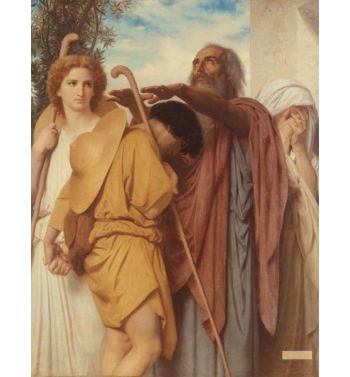 Tobias Receives His Fathers Blessing, 1860