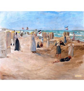 On The Beach At Noordwijk 1908