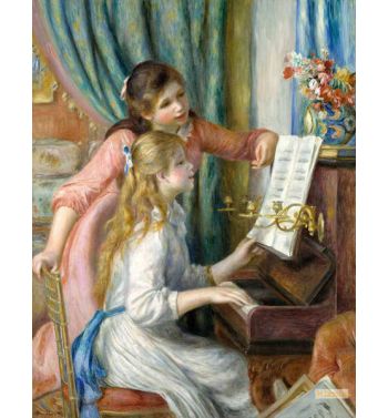 Two Young Girls At The Piano