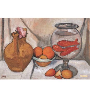 Still Life With A Goldfish In A Glass