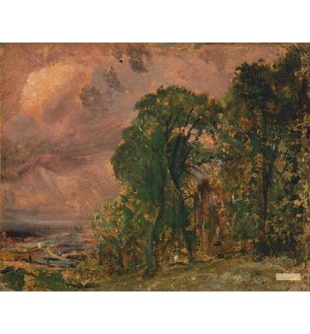 A View At Hampstead With Stormy Weather