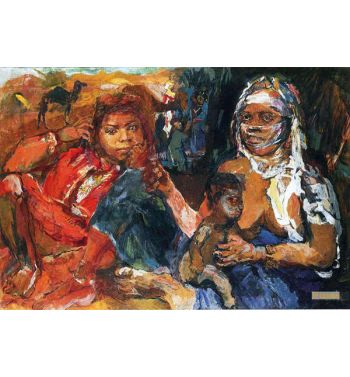 Arab Woman and Child