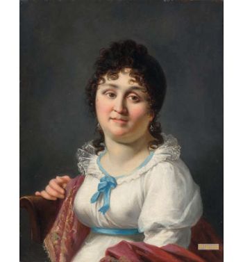 Madame Regnault Au Ruban Bleu Circa 1795