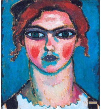 Young Woman With Green Eyes c1910