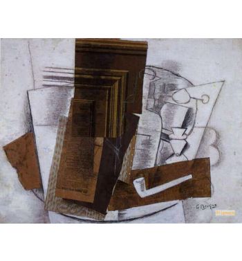 Bottle Glass And Pipe 1914