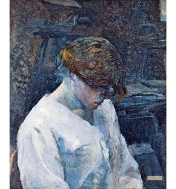La Rousse In A White Blouse