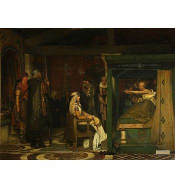 Fredegund Visits Bishop Prætextatus On His Deathbed 1864