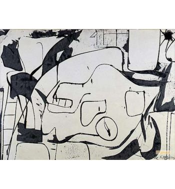 Black And White Abstraction, 1950