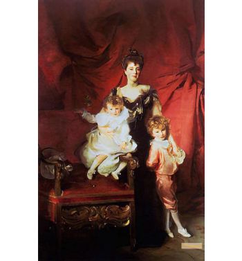 Mrs Cazalet And Children Edward And Victor