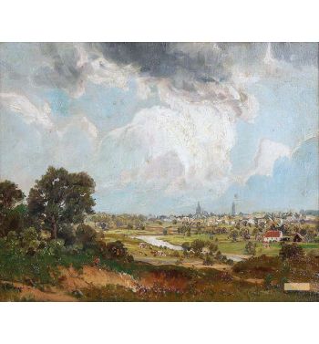 Stadtansicht in der Ferne