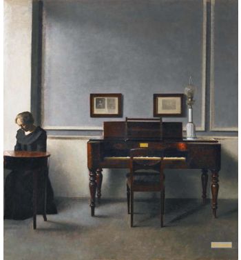Ida In An Interior With Piano