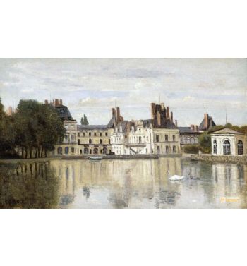 Fontainebleau View Of The Chateau And Lake