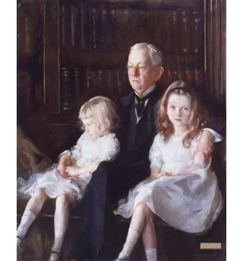 Portrait Of Father And Children