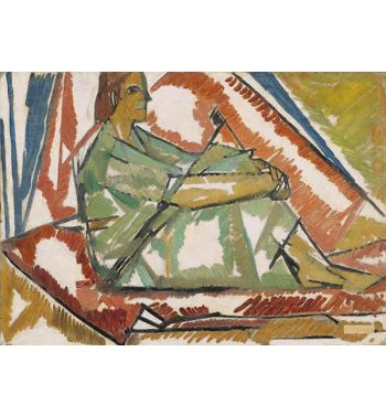 Girl By A Tent