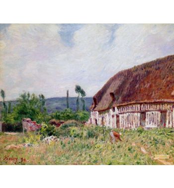 Thatched Cottage In Normandy 1894