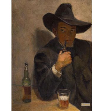 Self Portrait With Broad Brimmed Hat