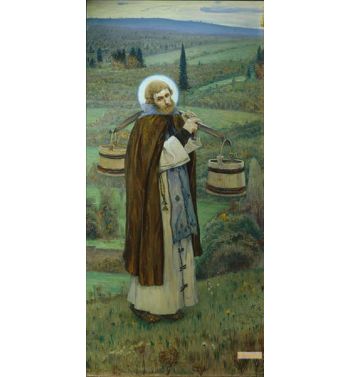 Saint Sergius Labours Triptych, Left Part, 1896