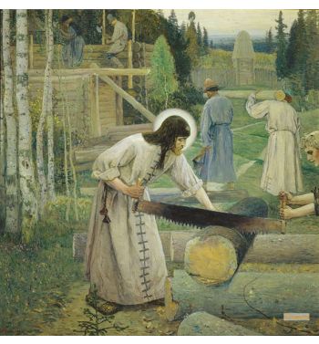 Saint Sergius Labours Triptych, Mid Part, 1896