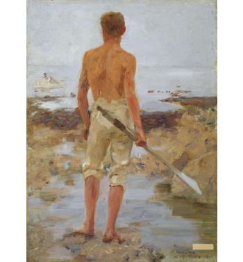A Boy With An Oar