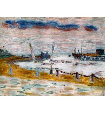 The Exit Of The Port In Trouville In Normandy
