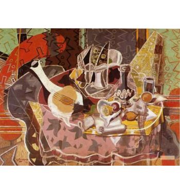 Still Life With Music Scroll 1936