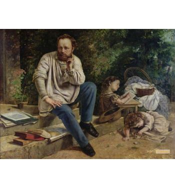 Pierre Joseph Proudhon 1809 65 And His Children In 1853 186