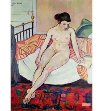 Nude With A Striped Blanket 1922