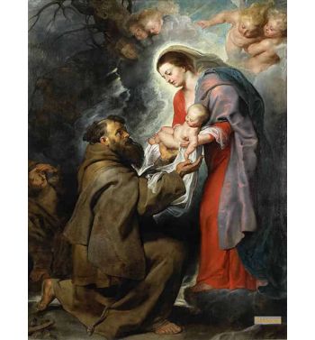 Appearance Of Saint Francis Madonna And Child
