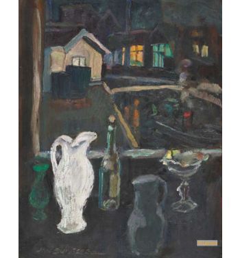Still Life By Night With View On The Schinkel, 1930